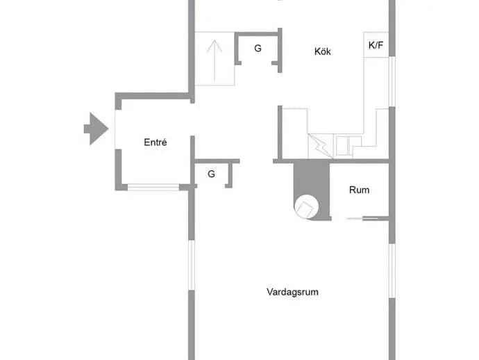 Floor plan for Norr Lindberg Lindbergsvägen 232