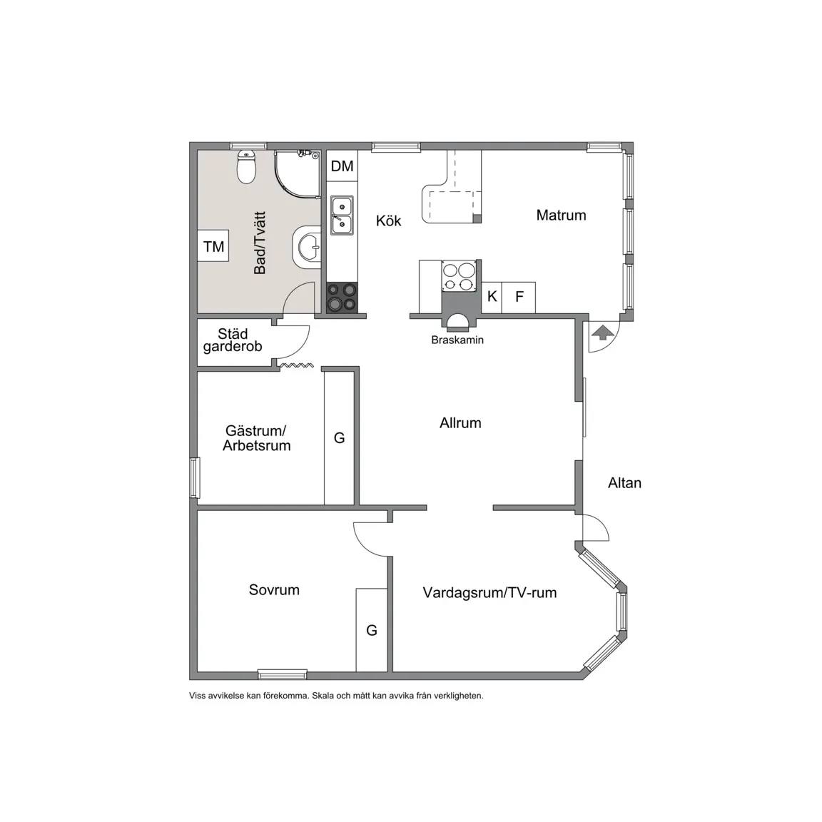 Floor plan for Lungviksvägen 44