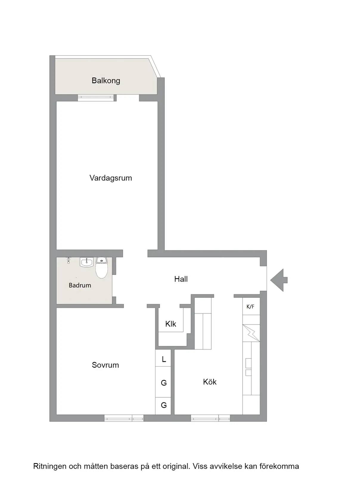 Planritning för Fritunagatan 32