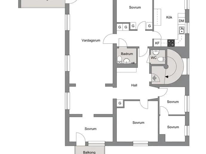 Planritning för Sannagatan 50A