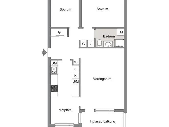 Floor plan for Biologigränd 10