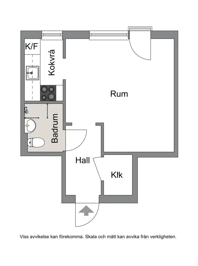 Floor plan for Arkitektgatan 6 B