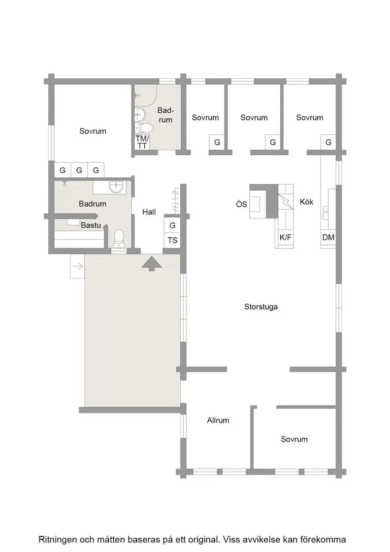 Floor plan for Fräkenvägen 17