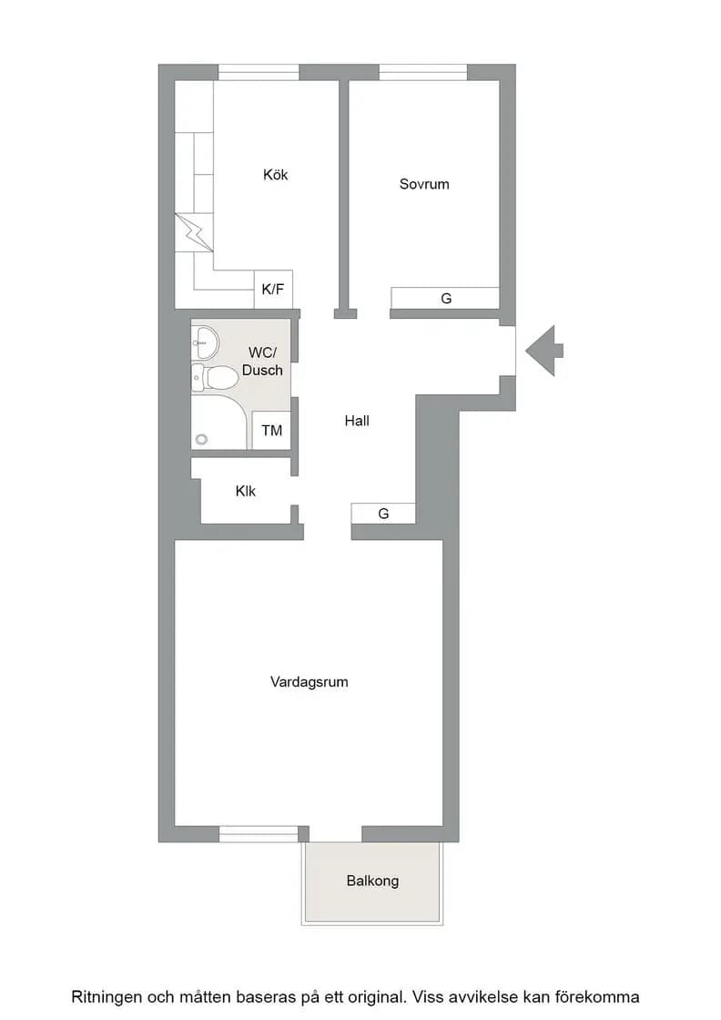 Planritning för Idrottsgatan 23A