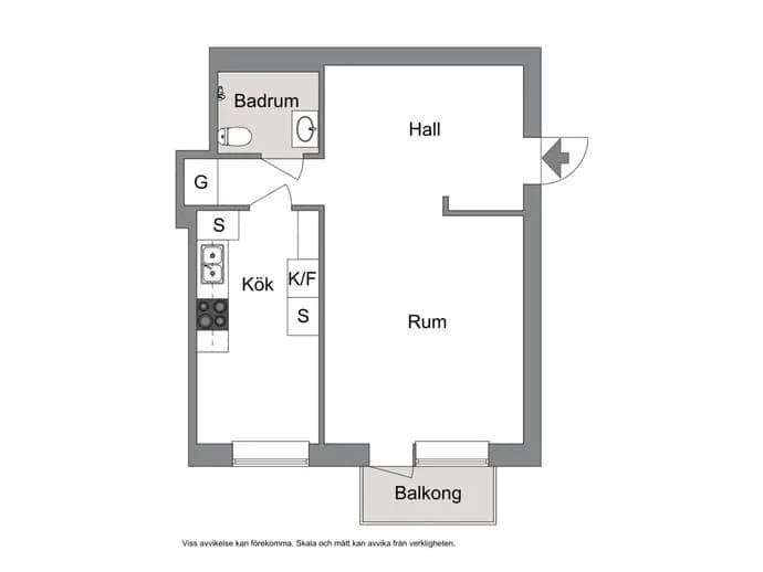 Planritning för Landsvägsgatan 4 A