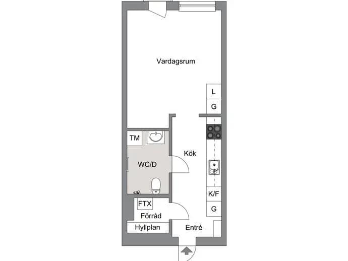 Floor plan for Mullbergsvägen 27C