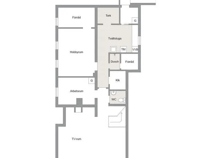 Floor plan for Vasagatan 2