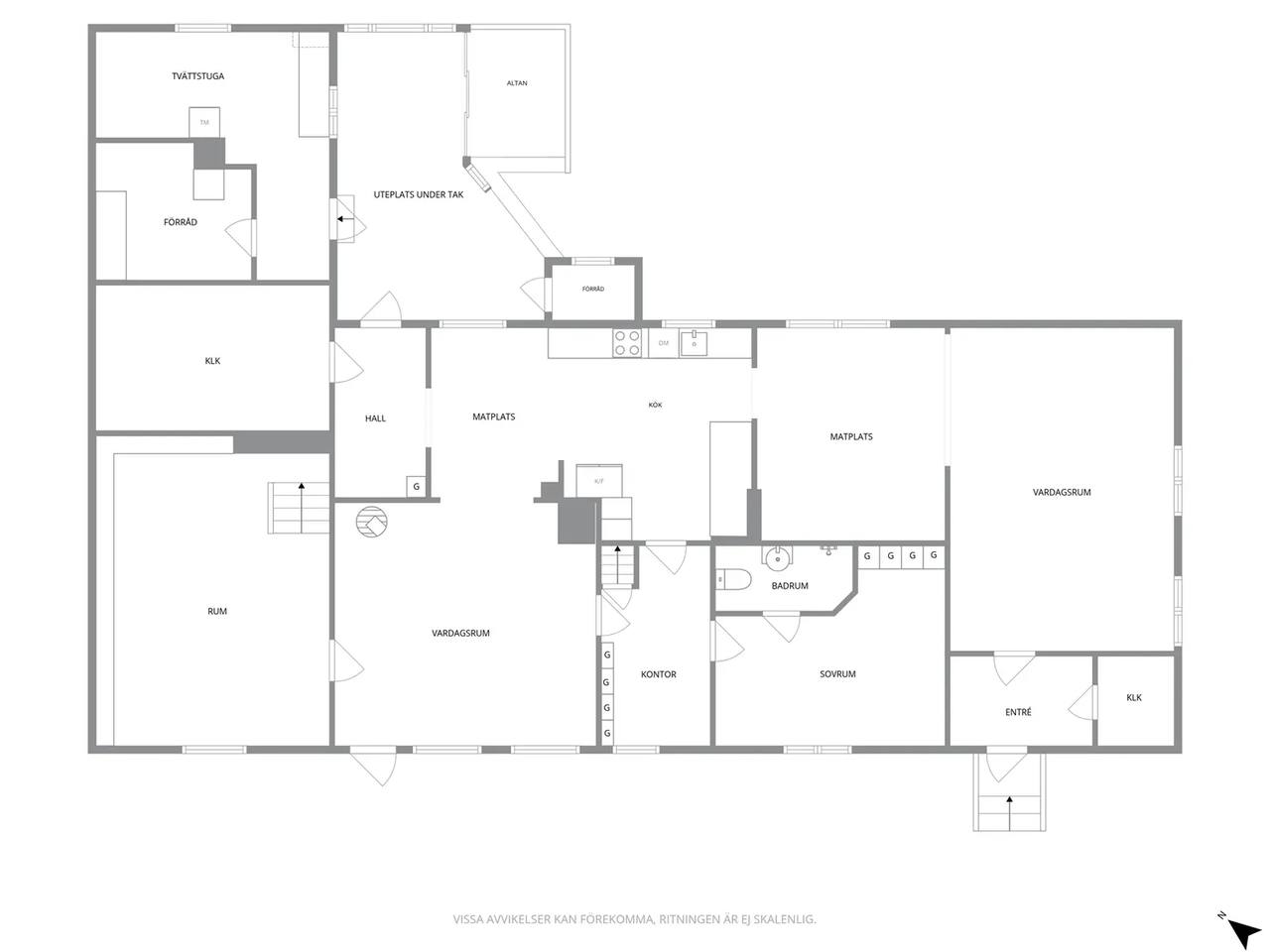 Floor plan for Gamla Göteborgsvägen 10