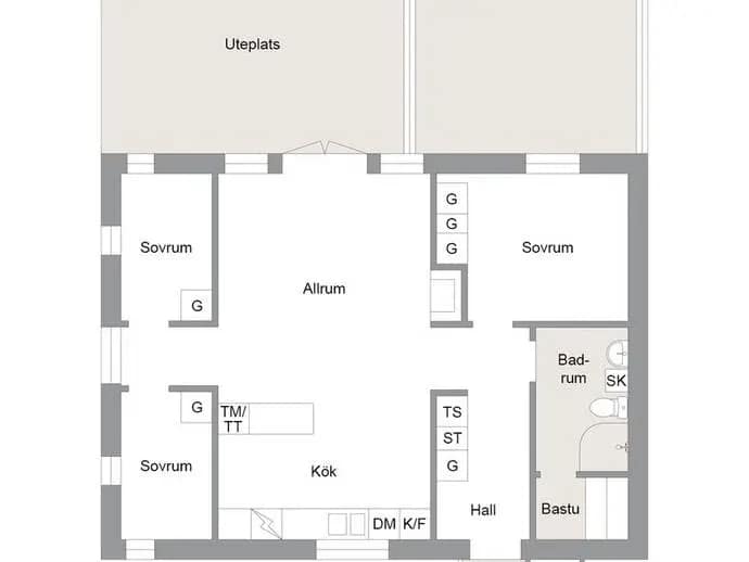 Floor plan for Fäbodvägen 2A