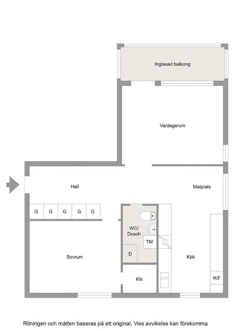 Floor plan for Elfströmsgatan 34 Lgh 1103