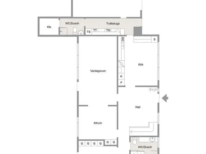 Planritning för Snesgatan 6
