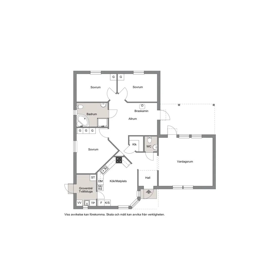 Floor plan for Albatrossvägen 17