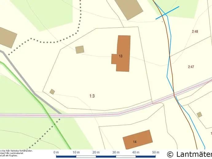 Planritning för Västanå 13