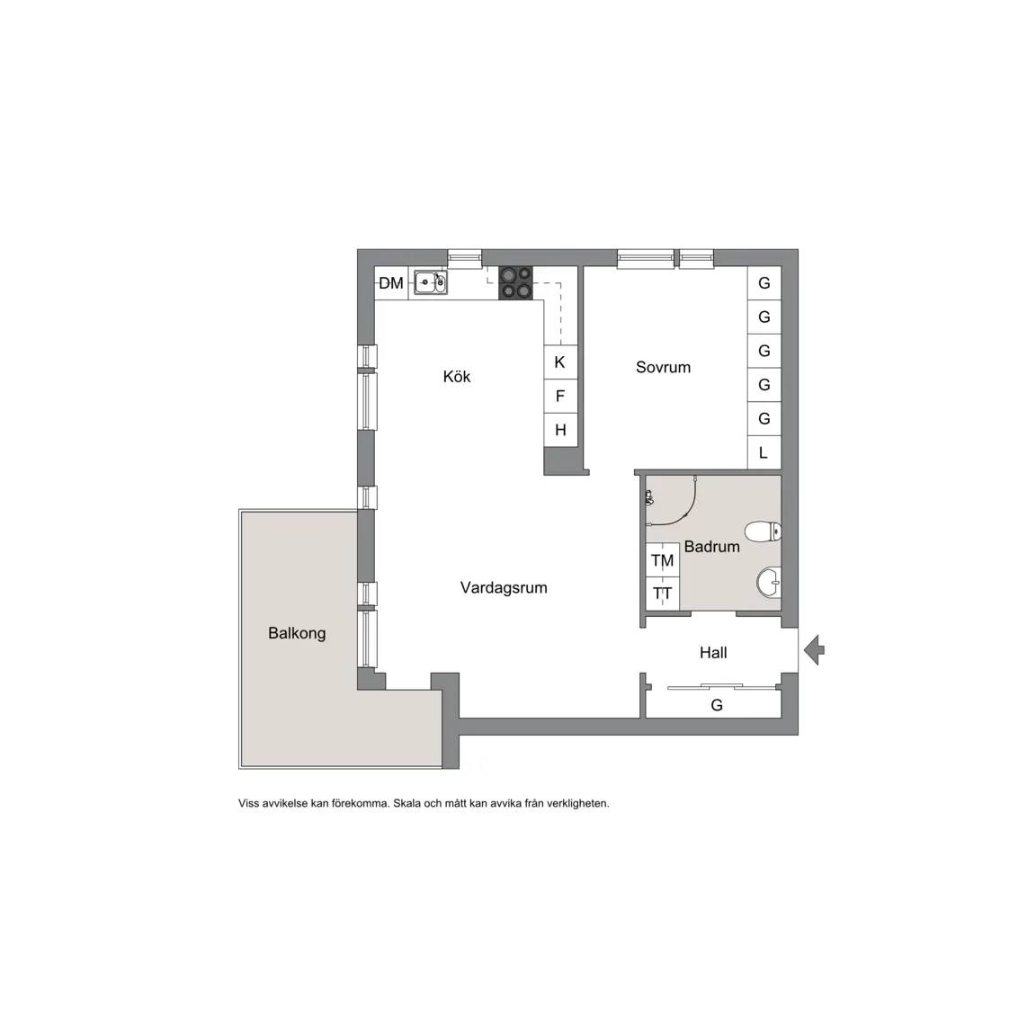 Floor plan for Råtorpsvägen 8 B