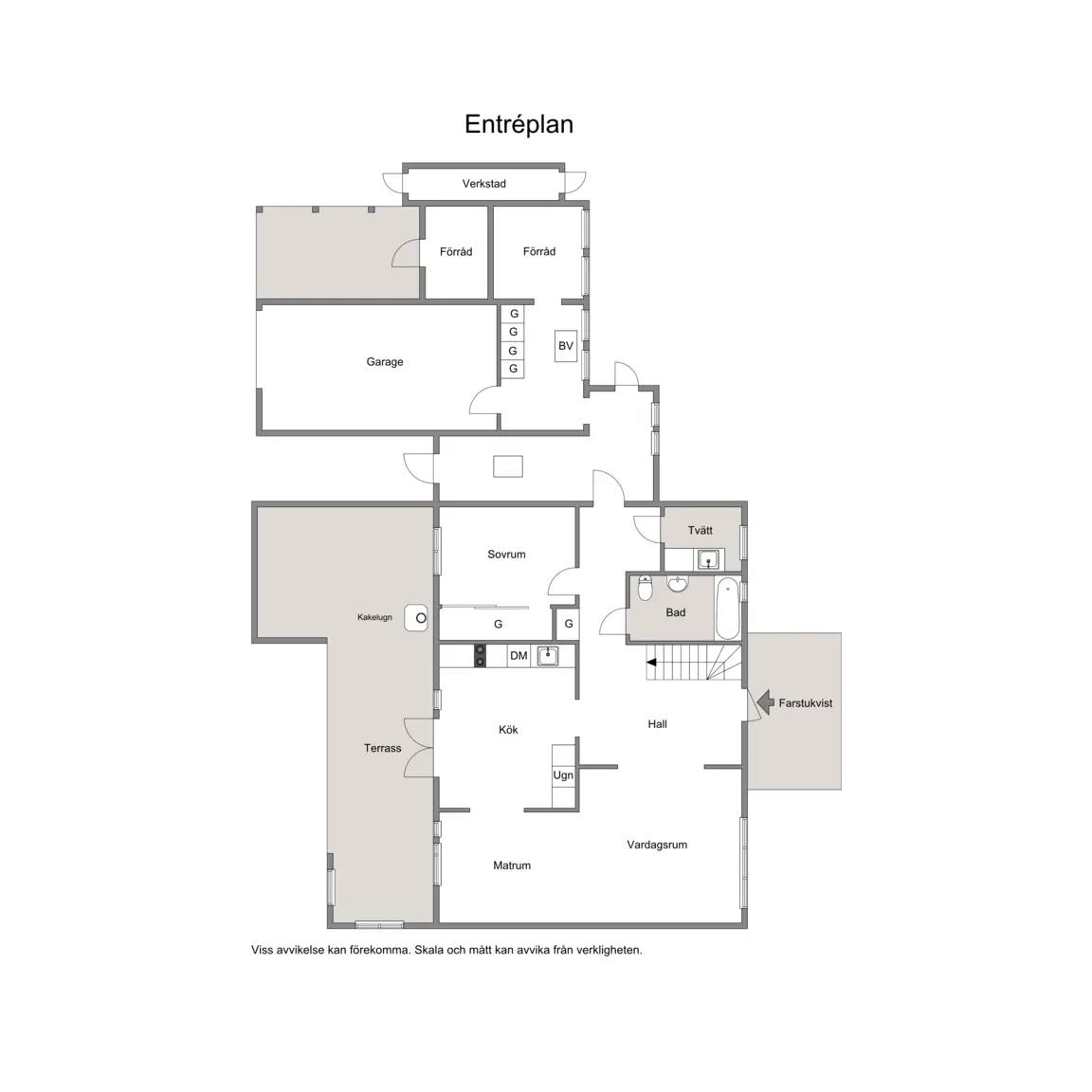Floor plan for Videgatan 1B