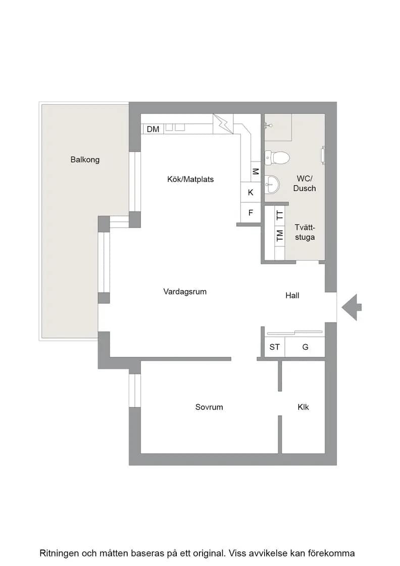 Floor plan for Mångatan 45