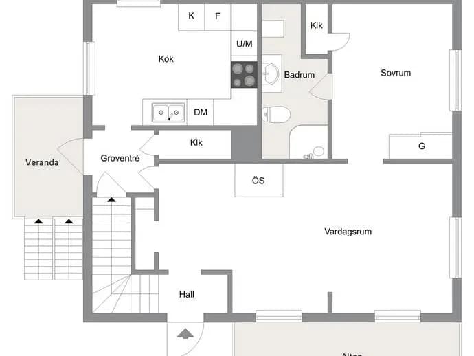 Floor plan for Göthbergs väg 5 A