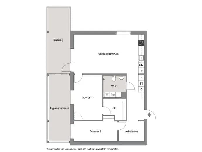 Floor plan for Bruksvägen 34 lgh 1203
