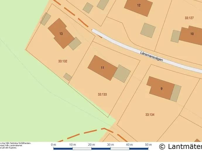 Floor plan for Länsmansvägen 11