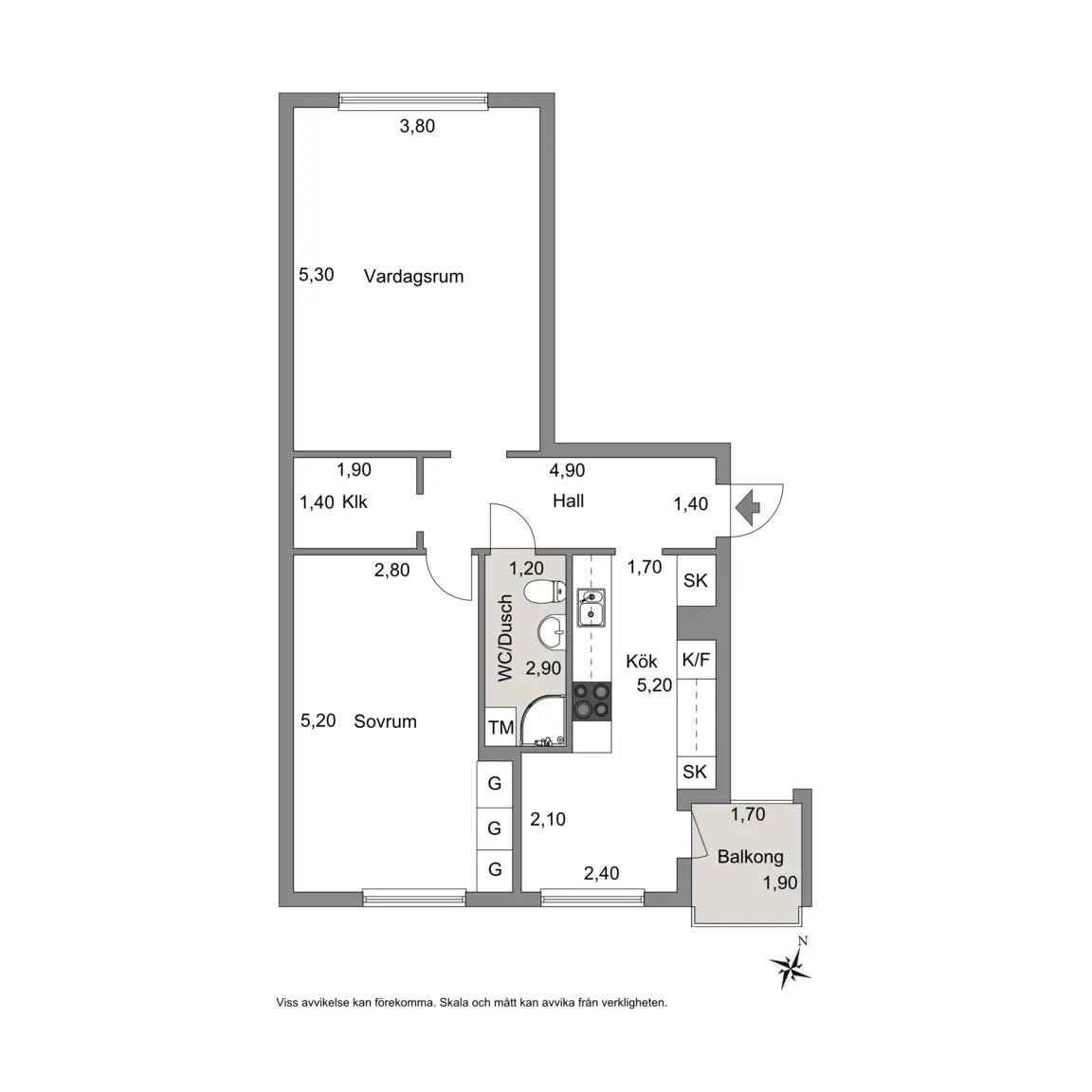 Planritning för Gösta berlings väg 29b
