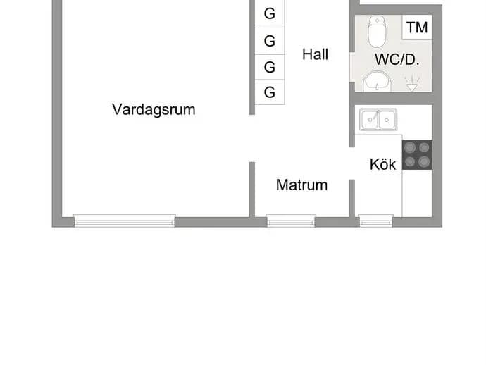 Floor plan for Promenaden 27