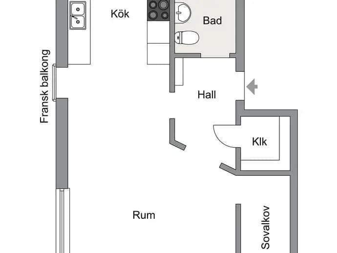 Floor plan for Herrhagsgatan 17