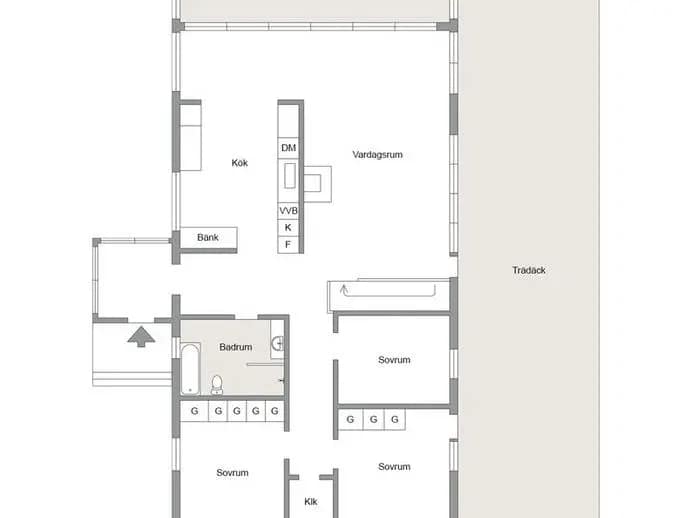 Floor plan for Nyängetsvägen 61