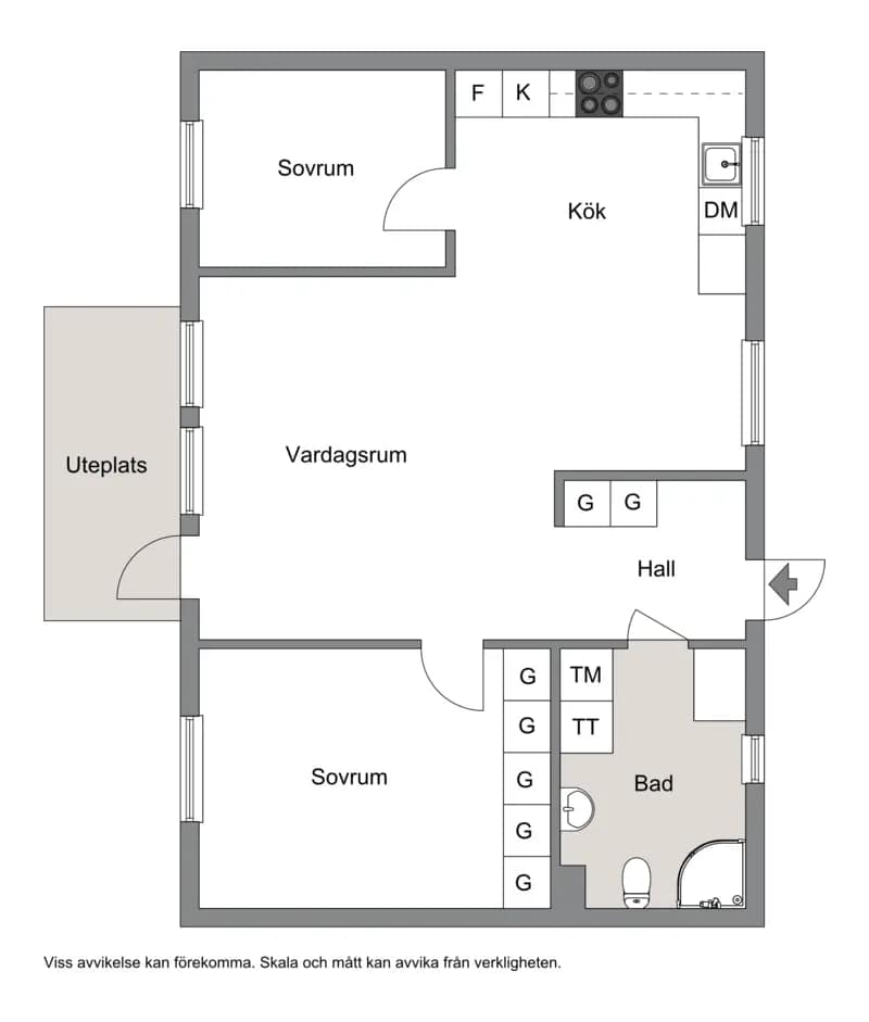Planritning för Himmelkullen 43 A