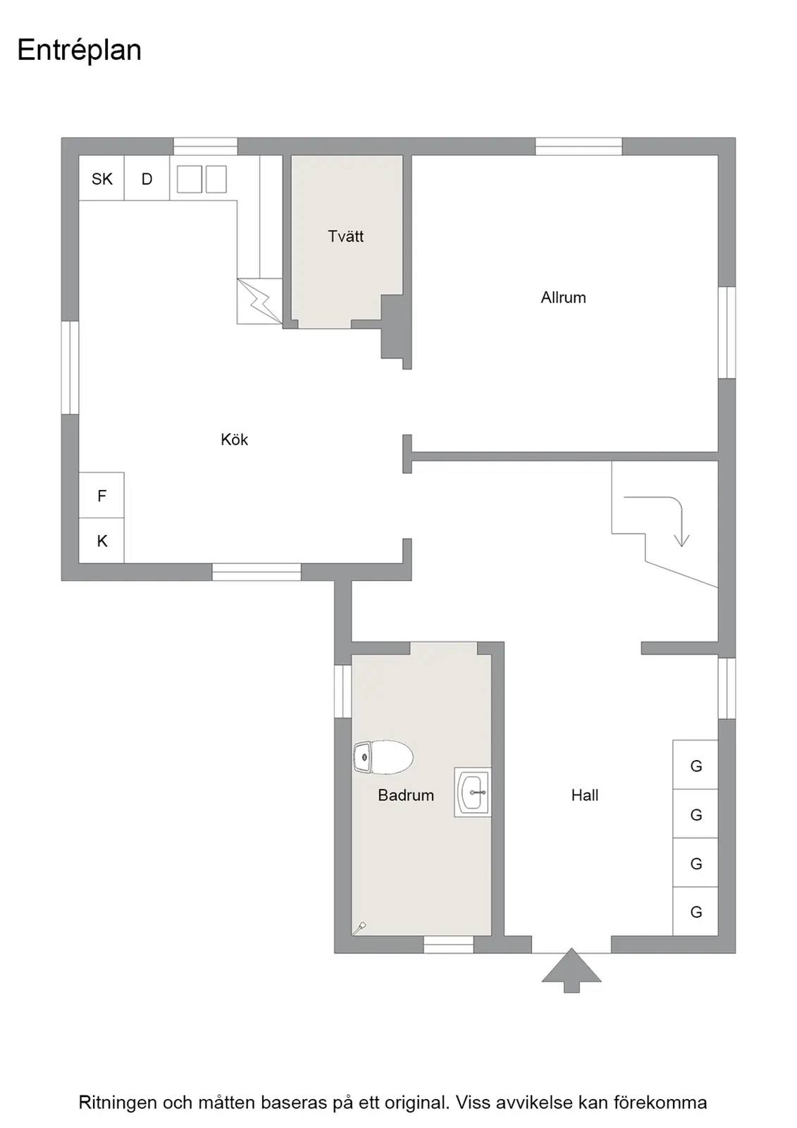 Floor plan for Jörnsvägen 27