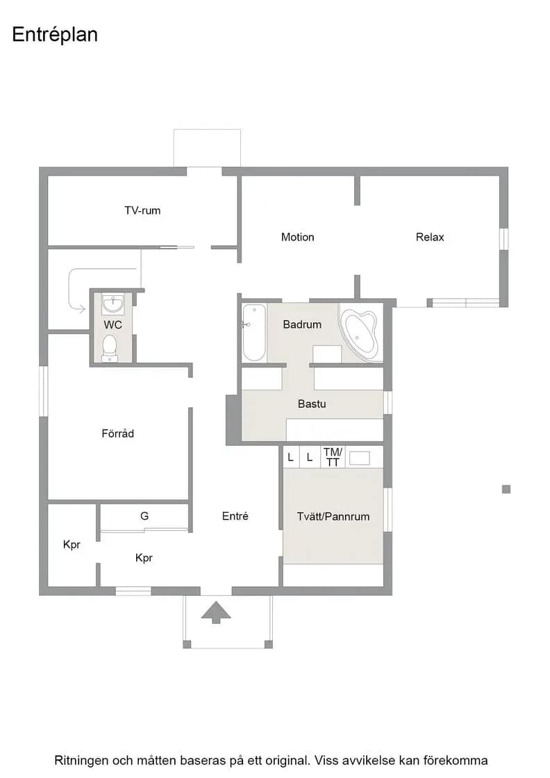 Planritning för Byvägen 24