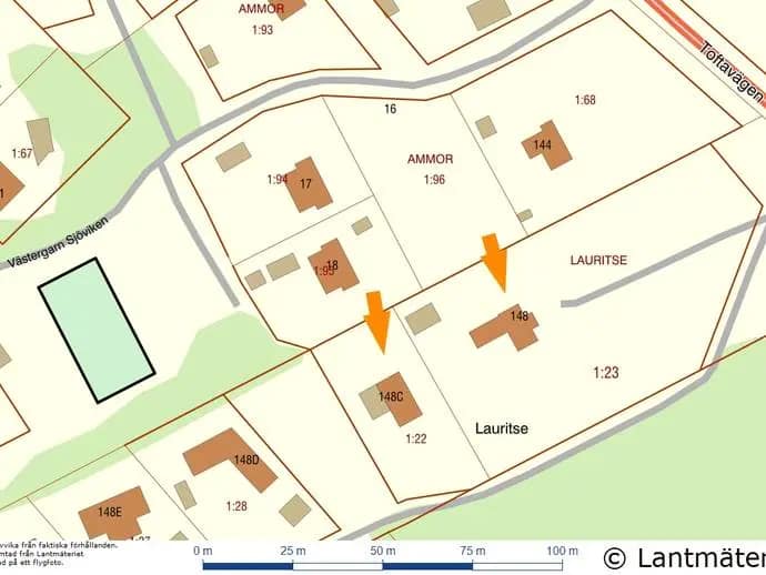 Floor plan for Västergarn Lauritse 148 B och C