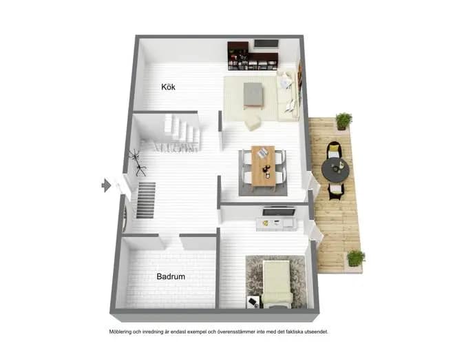 Floor plan for Krokgatan 3