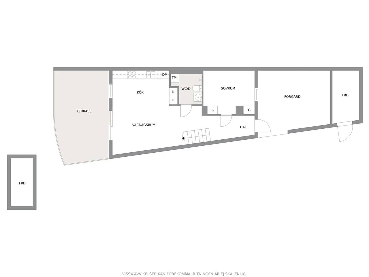Floor plan for Radarvägen 4C
