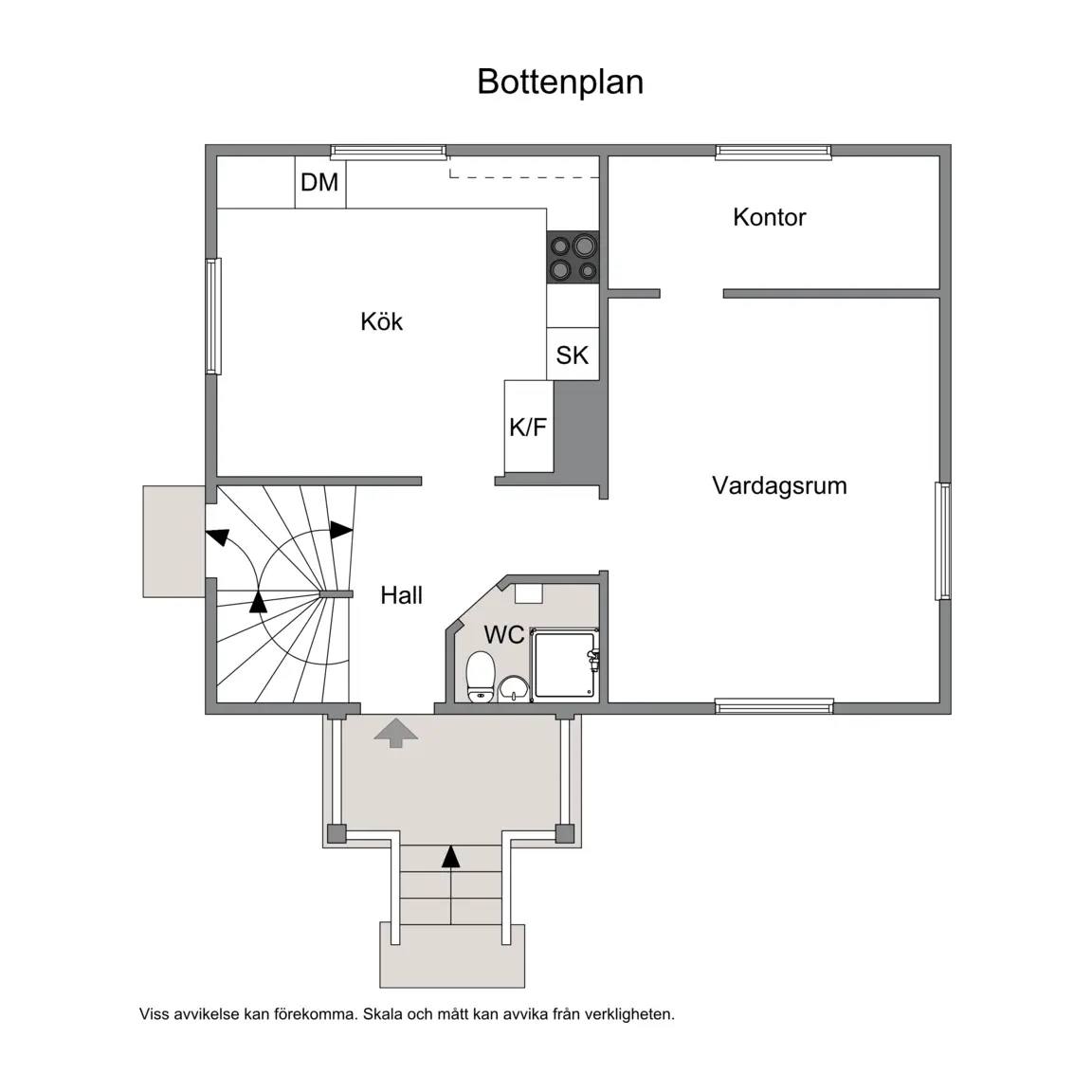 Floor plan for Västra Klintvägen 33