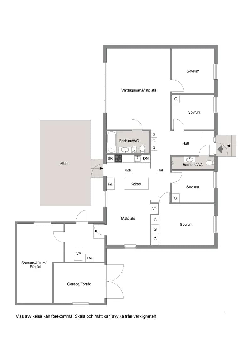 Floor plan for Vallmovägen 18