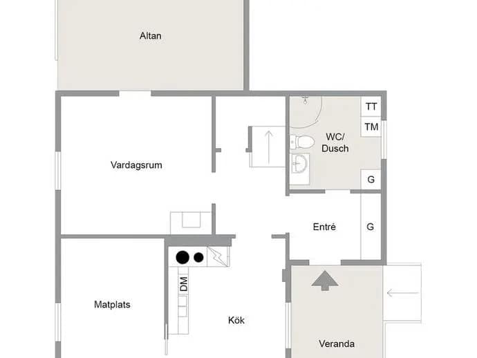 Floor plan for Saxdalsvägen 46