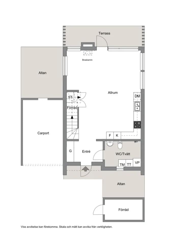 Planritning för Sågvägen 4C