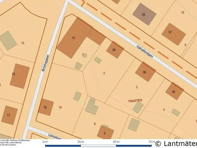 Floor plan for Valhallavägen 36