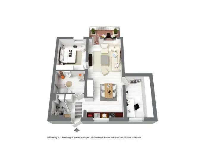 Floor plan for Solvändan 2