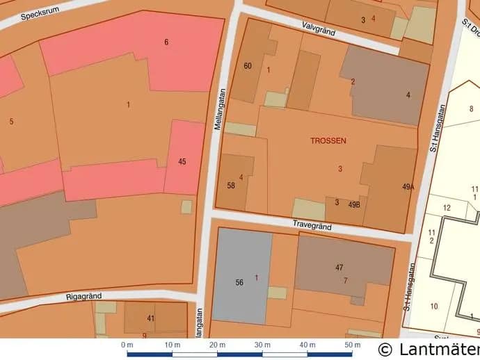 Planritning för Mellangatan 58