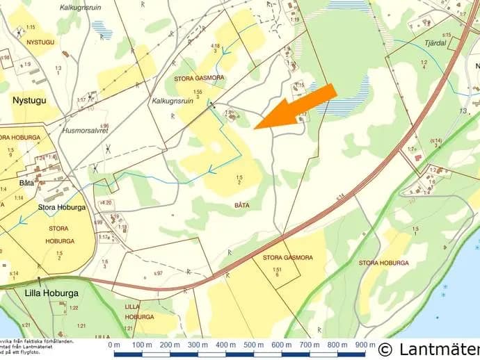 Planritning för Del av Fårö Båta 1:5