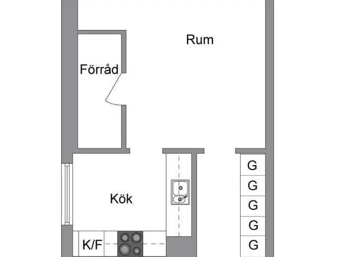 Floor plan for Nyckelgatan 90