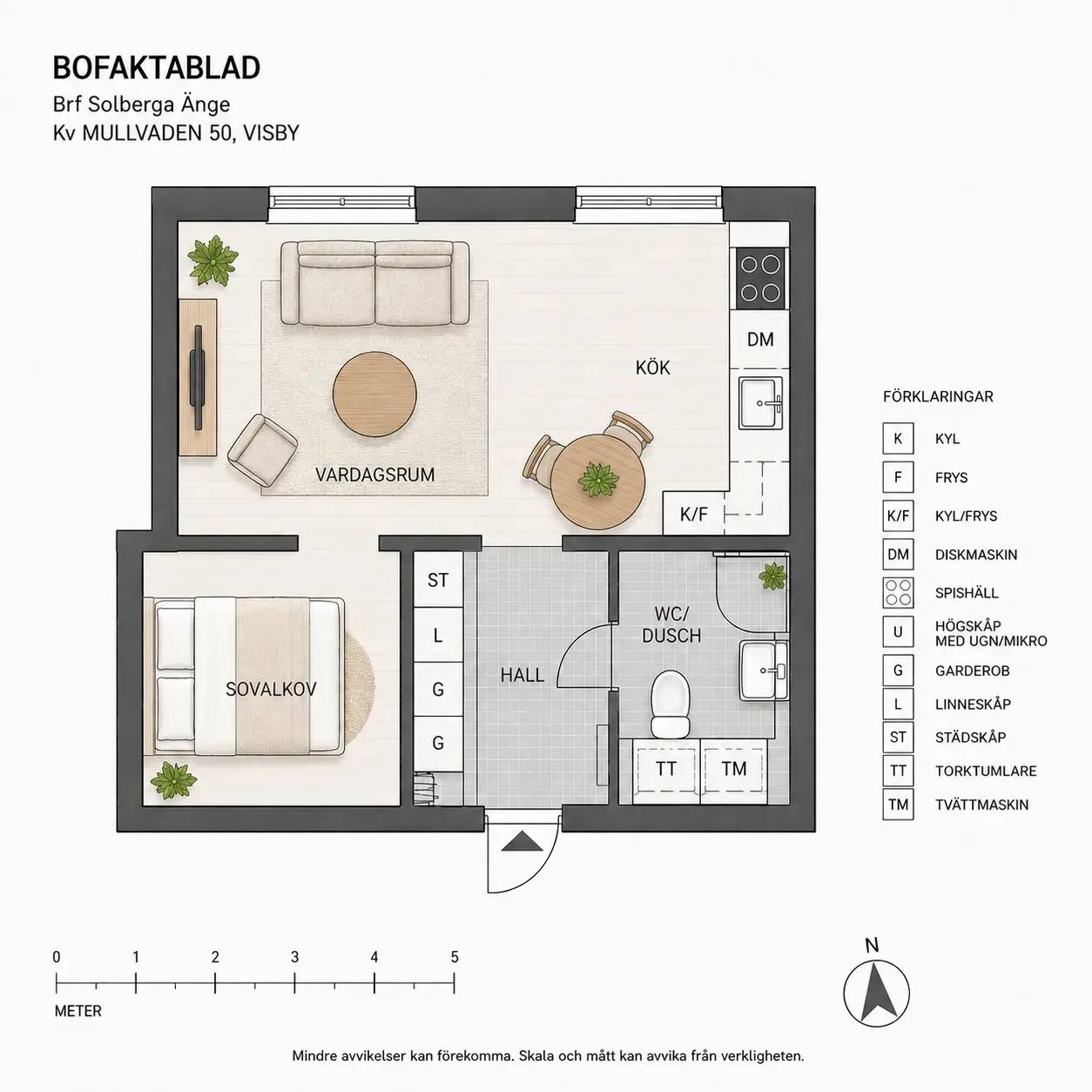 Planritning för Artillerigatan 21C
