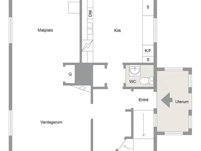 Floor plan for Hagvägen 32