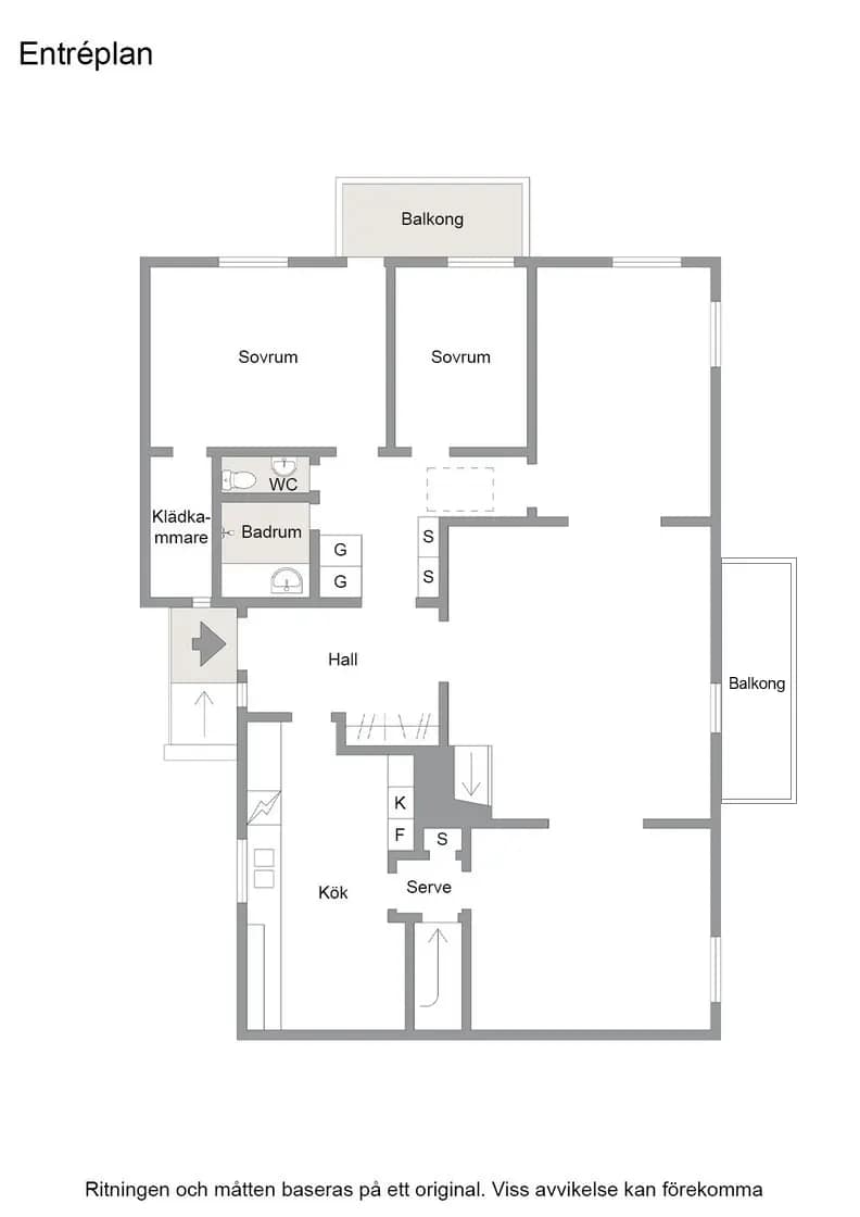 Floor plan for Frejgatan 1