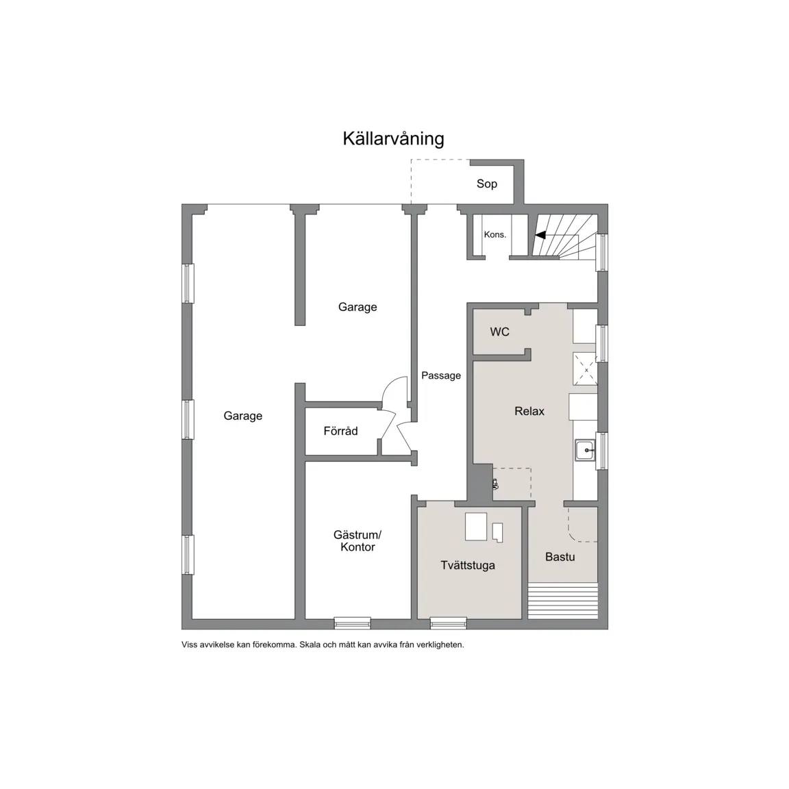 Floor plan for Fagerstagatan 1A