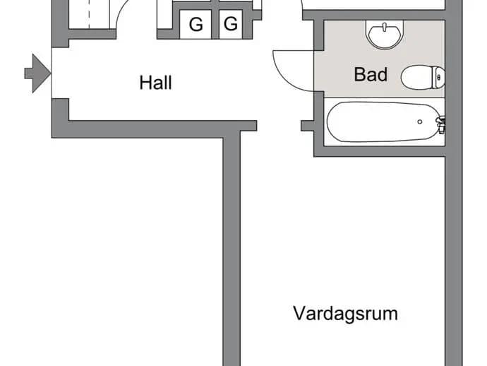 Planritning för Engholmsgatan 30 A