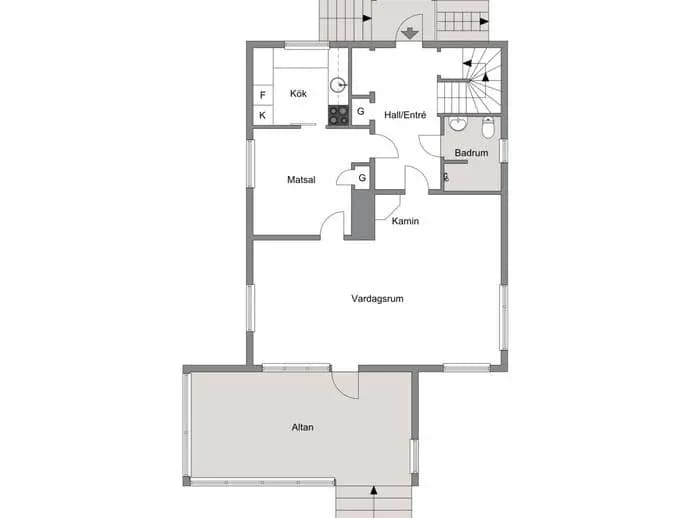 Floor plan for Brogatan 33