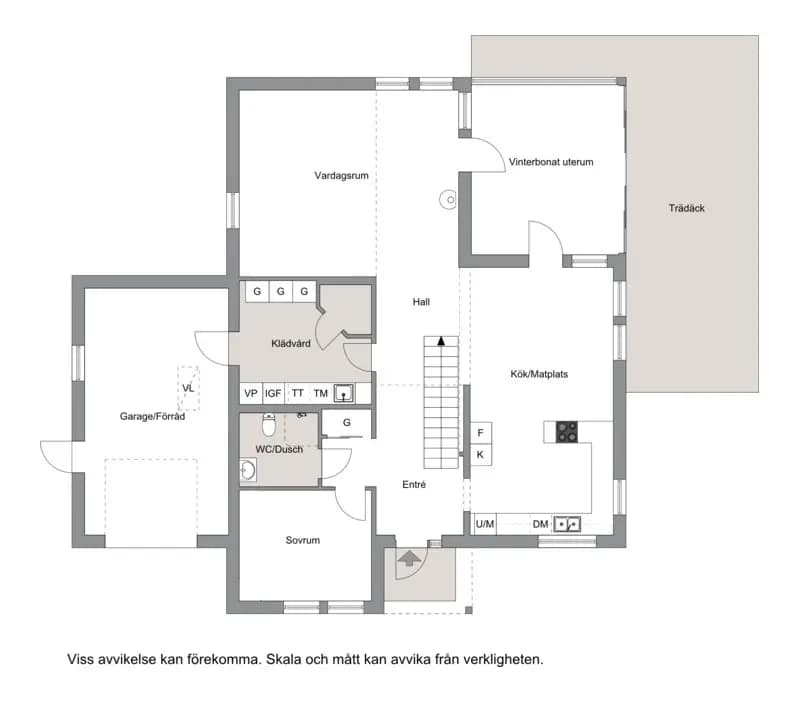 Planritning för Smultronvägen 1