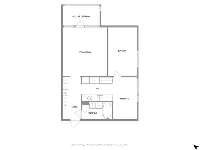 Floor plan for Musikanten 15 D